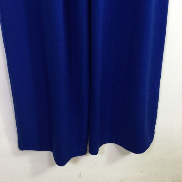 Calvin Klein Women's One-Piece Jumpsuit V-Neck Tie Waist Sleeveless Blue Size 2 - Picture 13 of 16